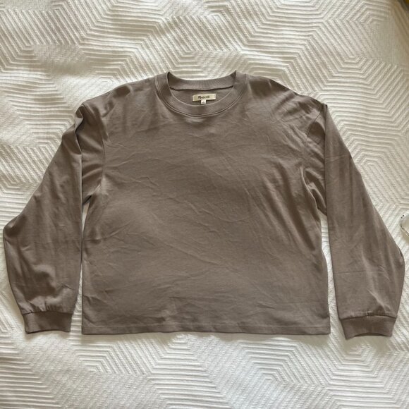 BRAND NEW | Madewell | Supima® Cotton Essential Long-Sleeve Tee | Medium - Picture 4 of 7